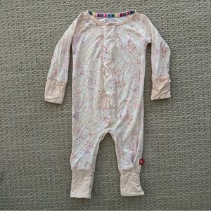 Magnetic Me 3-6m Sleeper Girls Sea Pattern Baby Pajamas